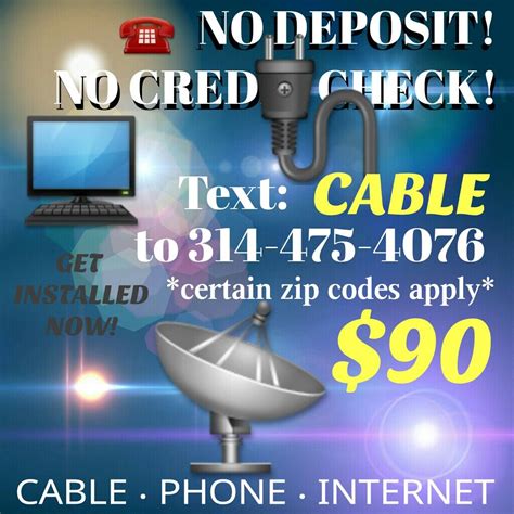 Cable Service With No Credit Check